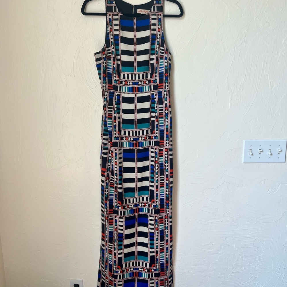 Mara Hoffman geometric cutout maxi dress size 6 - Picture 2 of 10